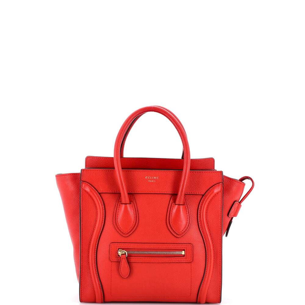 Celine Luggage Bag Grainy Leather Micro #263780C89B
